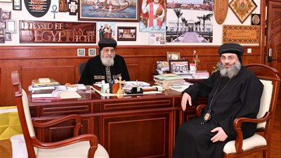 البابا تواضروس يتلقى تقريرا عن الخدمة في إيبارشية أبوقرقاص