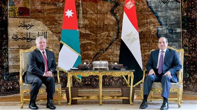 الرئيس السيسي وملك الأردن يشددان على إقامة الدولة الفلسطينية المستقلة وعاصمتها القدس الشرقية