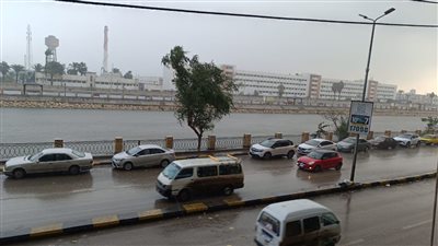 أمطار وغيوم بسماء القليوبية 