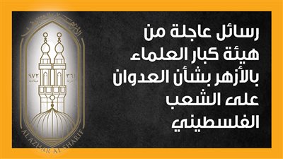 رسائل عاجلة من هيئة كبار العلماء بالأزهر بشأن العدوان على الشعب الفلسطيني (إنفوجراف)