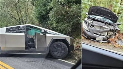  الحادث الأول من نوعه، تصادم سيارة تسلا 