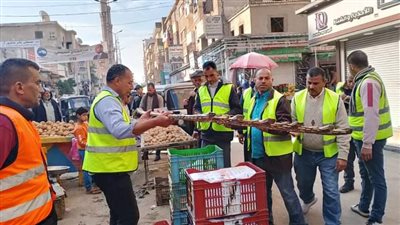 رفع 321 حالة إشغال طريق مخالف بنطاق 3 مراكز بالبحيرة
