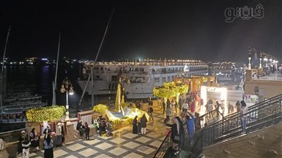 توافد أهالي الأقصر على كورنيش النيل احتفالا برأس السنة 2024 (فيديو وصور)