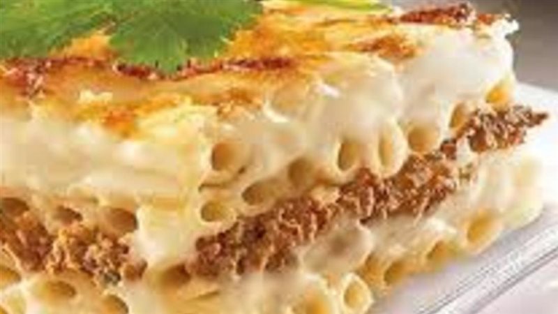 المكرونة بالبشاميل،