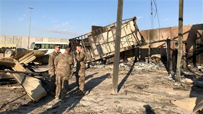 استهداف قاعدة عين الأسد الأمريكية في العراق بطائرة مسيرة