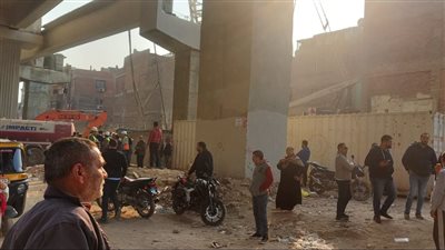 تفاصيل معاينة النيابة لحادث سقوط أجزاء من محور كمال عامر 