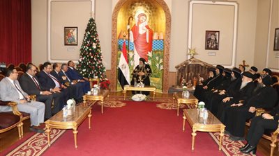 قضايا الدولة في زيارة لبابا الإسكندرية وبطريريرك الكرازة المرقسية (صور)