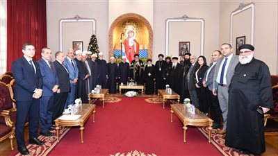 البابا تواضروس يستقبل شيخ الأزهر ومفتي الجمهورية للتهنئة بعيد الميلاد