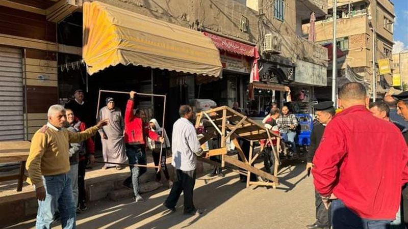 حملة رفع اشغال بالبحيرة