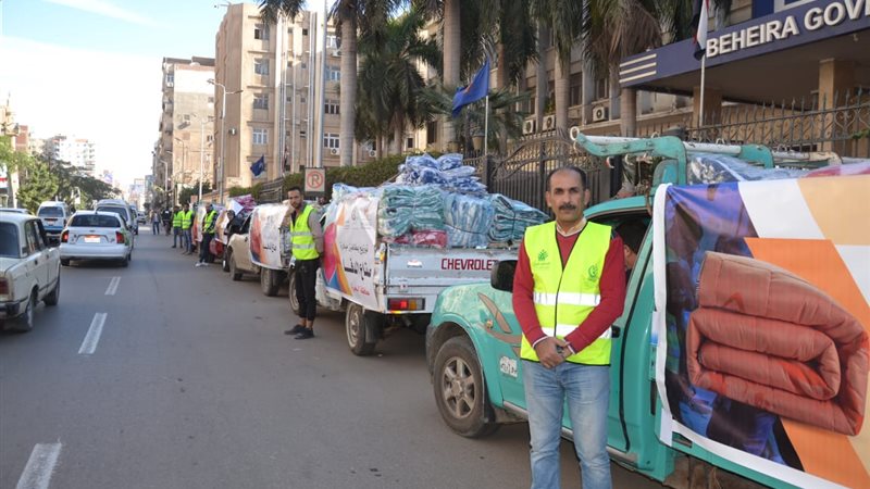 توزيع بطاطين بالبحيرة,