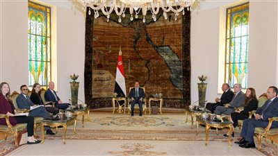 السيسي ووفد الشيوخ الأمريكي يؤكدون الرفض القاطع لأية محاولات لتهجير الفلسطينيين