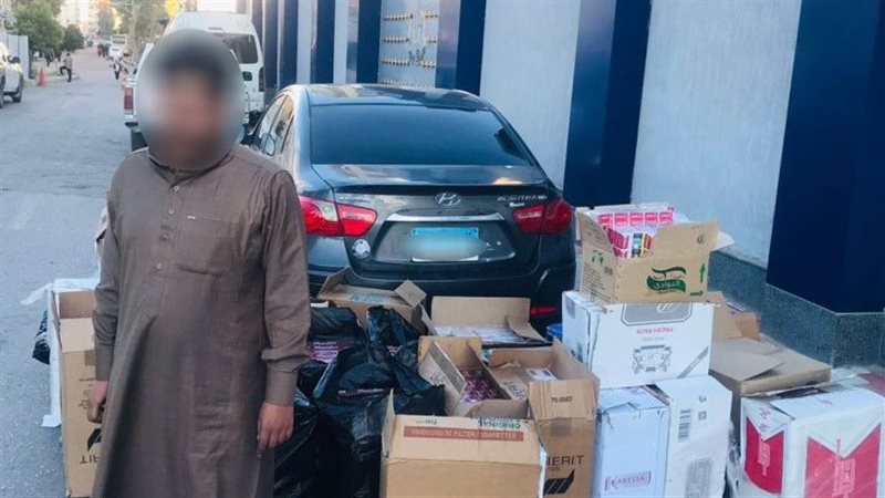 ضبط 12500 عبوة سجائر