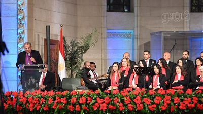 القس أندريه زكي يترأس احتفالات الإنجيلية بعيد الميلاد