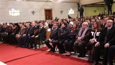وزير التنمية المحلية يشارك في احتفالية الكنيسة الإنجيلية بعيد الميلاد المجيد بقصر الدوبارة