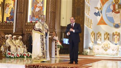 مواقف الرئيس السيسي لتعزيز الوحدة الوطنية تزامنا مع احتفالات عيد الميلاد