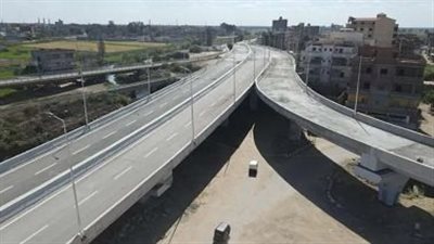 بتكلفة 95 مليون جنيه، النقل تنشر تصويرا جويا عن كوبري الصيرفي بالبحيرة