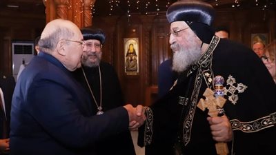 مجلس الشيوخ يهنئ البابا تواضروس بعيد الميلاد المجيد 