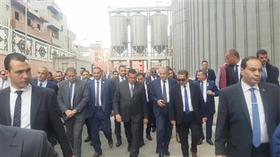 وزيرا التنمية المحلية والتموين يتفقدان صوامع القمح بدمنهور (صور)
