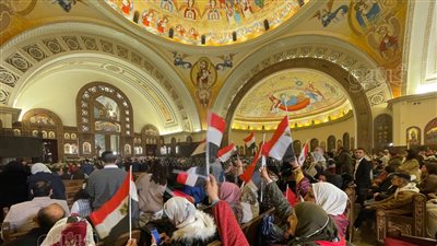 كاتدرائية ميلاد المسيح بالعاصمة تفتح أبوابها لاستقبال المشاركين في قداس العيد(فيديو وصور)