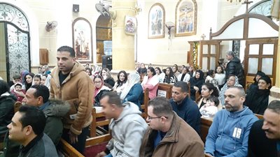 مطران بورسعيد يترأس قداس عيد الغطاس بكنيسة السيدة العذراء مريم (فيديو وصور)