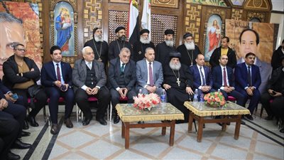 محافظ سوهاج يختتم جولته بمطرانية طهطا وكنيسة المراغة