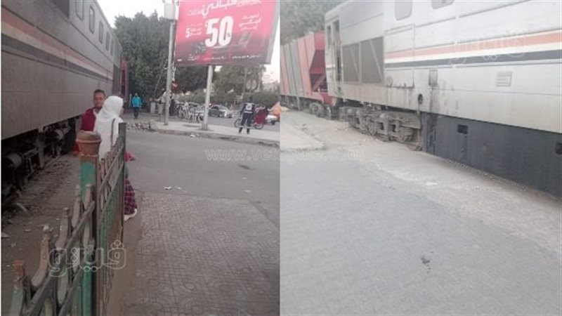 خروج قطار بضائع عن