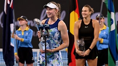 الكازاخستانية ريباكينا تفوز ببطولة بريزبين الأسترالية للتنس (فيديو)