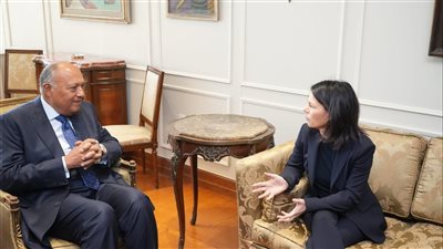 جلسة مباحثات مغلقة بين وزير الخارجية ونظيرته الألمانية في العاصمة الإدارية (صور)