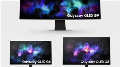 مواصفات شاشات سامسونج Odyssey OLED G8,  G6, G9O المخصصة للألعاب 