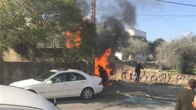 غارتان تستهدفان محيط منزل شقيق القيادي بحزب الله وسام الطويل قبيل مراسم تشييع جثمانه