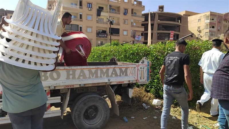 رفع مخلفات بحملة