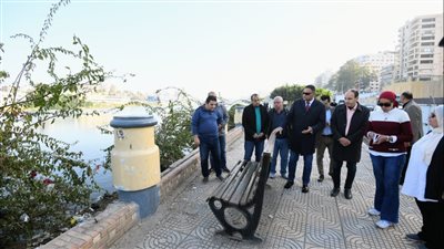 محافظ الدقهلية يعلن بدء تطوير كورنيش المشاية السفلية على النيل