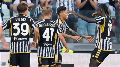 الدوري الإيطالي، يوفنتوس يتقدم على ساسولو بثنائية في الشوط الأول
