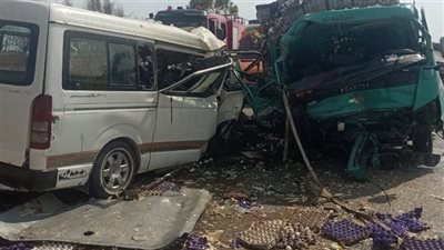 مصرع ممرض في حادث بطريق مصر الإسكندرية الزراعى