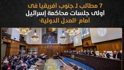 7 مطالب لـ جنوب أفريقيا فى أولى جلسات محاكمة إسرائيل أمام 