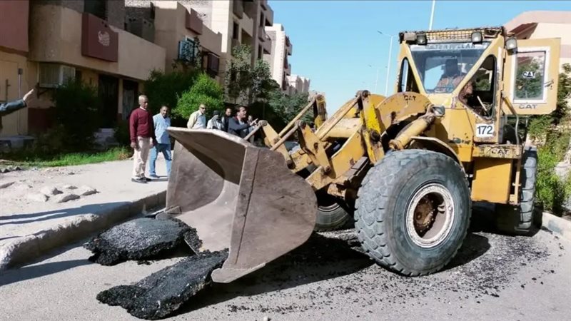جانب من رفع الإشغالات،