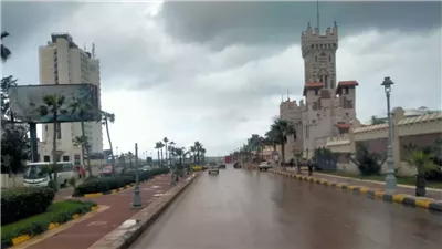 هطول أمطار غزيرة فى محافظة الإسكندرية لليوم الثالث على التوالي (صور)