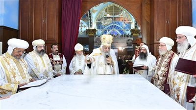 البابا تواضروس يدشن كنيسة مار يوحنا الحبيب بحلمية الزيتون