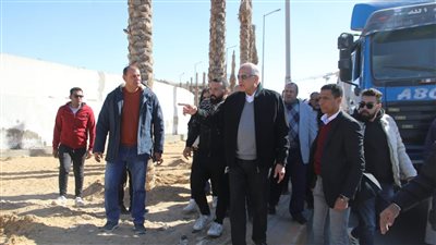 محافظ الجيزة يتفقد أعمال التطوير بمحيط المتحف الكبير (صور)