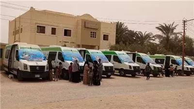 صحة المنيا تنظم قافلة طبية بمدينة العمال بحي جنوب 