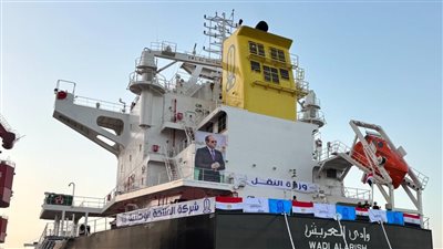 شركة الملاحة الوطنية تتسلم سفينة وادي العريش من ترسانة هانتونج الصينية