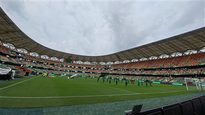 ملعب الحسن واتارا يستعد لحفل افتتاح كأس أمم إفريقيا بين كوت ديفوار وغينيا بيساو (صور)