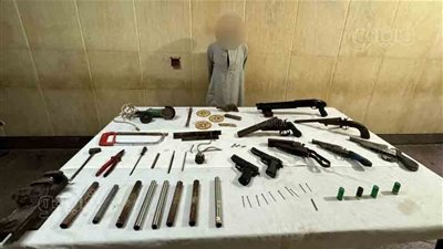 ضبط ورشة لتصنيع الأسلحة النارية فى البدرشين 