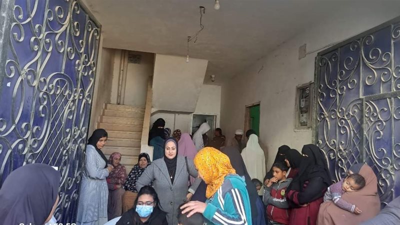جانب من القافلة السكانية