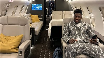 أونانا يستقل طائرة خاصة ليلحق بمنتخب الكاميرون