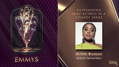 كينتا برونسون تنهار باكية بعد فوزها بأفضل ممثلة كوميدية في الإيمي