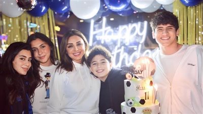 أنغام تحتفل بعيد ميلاد ابن شقيقتها الراحلة غنوة