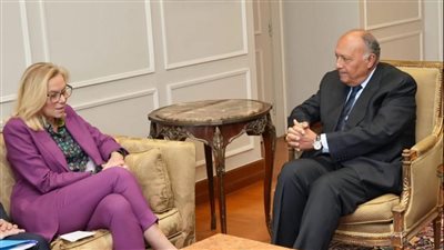 وزير الخارجية يستقبل كبيرة منسقي الأمم المتحدة للشئون الإنسانية وإعادة الإعمار في غزة (صور)
