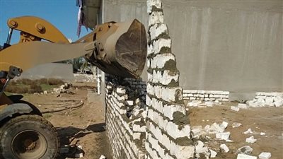 إزالة 7 حالات تعد على مساحة 1410 أمتار مربعة بنطاق 3 مراكز بالبحيرة