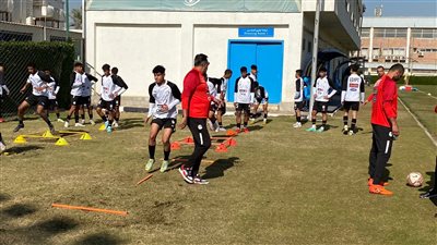 تدريبات بدنية قوية وتقسيمة بمران منتخب الشباب 